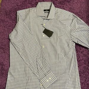 Hugo Boss Long Sleeve Button down NWT: Size 16 1/2, 34/35
